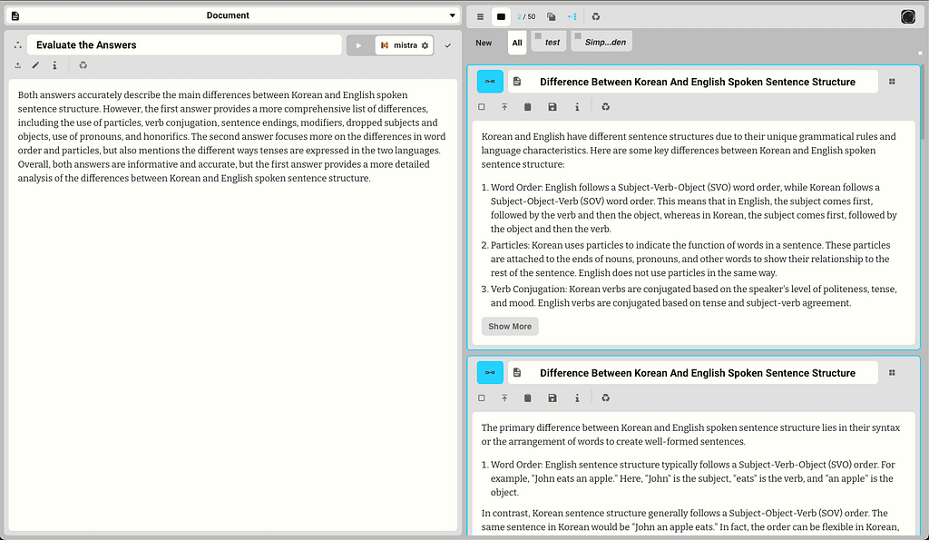 Evaluating Different AI’s using Infintie.Tech